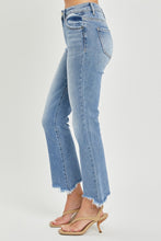 Load image into Gallery viewer, RISEN Full Size Frayed Hem Cropped Straight Jeans