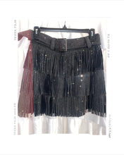 Load image into Gallery viewer, Zenni Rhinestone Fringe Skort