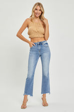 Load image into Gallery viewer, RISEN Full Size Frayed Hem Cropped Straight Jeans