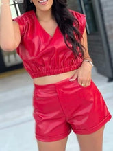 Load image into Gallery viewer, Red Leather Set