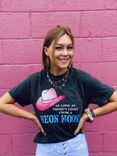 Load image into Gallery viewer, Neon Moon Graphic Tee- Charcoal