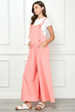 Load image into Gallery viewer, Veveret Wide Strap French Terry Overalls