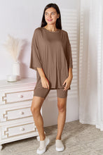 Load image into Gallery viewer, Basic Bae Full Size Soft Rayon Three-Quarter Sleeve Top and Shorts Set