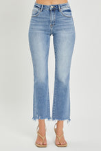 Load image into Gallery viewer, RISEN Full Size Frayed Hem Cropped Straight Jeans