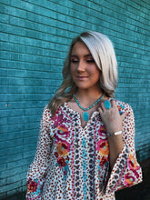 Load image into Gallery viewer, Phoenix Embroidered Top-Leopard