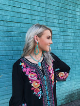 Load image into Gallery viewer, Phoenix Embroidered Top-Black