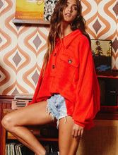 Load image into Gallery viewer, Henley Top - Red