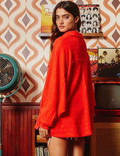 Load image into Gallery viewer, Henley Top - Red