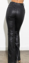 Load image into Gallery viewer, Stella Leather Front Slit Bootcut Pants