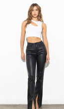 Load image into Gallery viewer, Stella Leather Front Slit Bootcut Pants