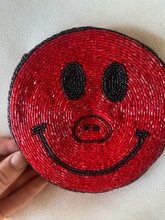 Load image into Gallery viewer, Razorback Smiley Beaded Coin Purse