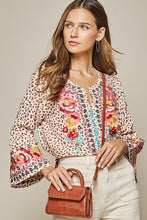 Load image into Gallery viewer, Phoenix Embroidered Top-Leopard