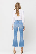 Load image into Gallery viewer, Flying Monkey Mid Rise Crop Kick Flare With Side Slit Jeans
