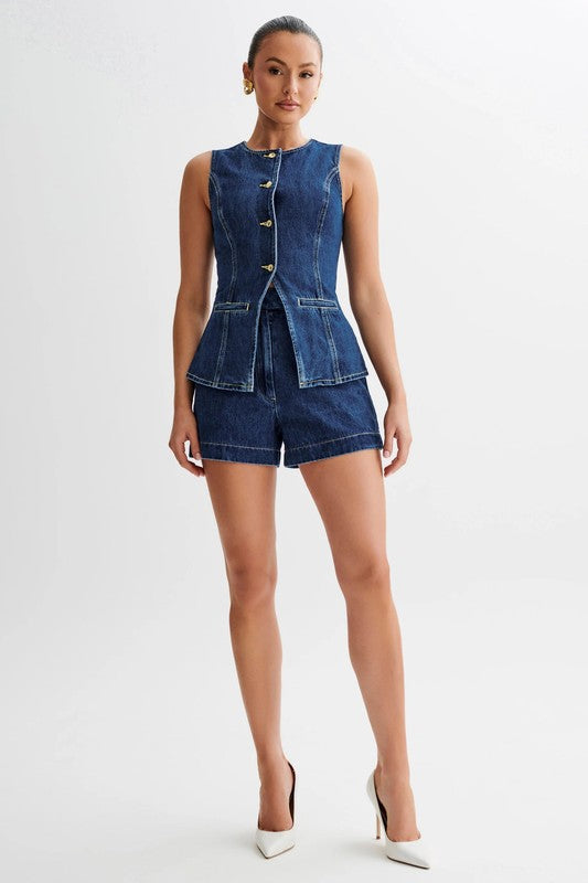 Kennedy Denim Two Piece Set