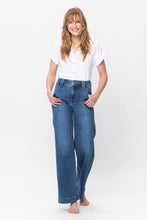 Load image into Gallery viewer, Kim- Judy Blue Full Size Double Button Wide Leg Jeans
