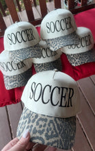 Load image into Gallery viewer, Soccer Cheetah Embroidered Hat
