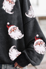 Load image into Gallery viewer, Sequin Santa Round Neck Drop Shoulder Sweatshirt
