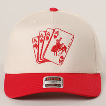 Load image into Gallery viewer, Cowboy Card Embroidered Trucker Hat

