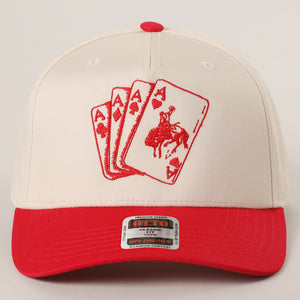 Cowboy Card Embroidered Trucker Hat