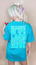 Load image into Gallery viewer, &#39;Errbody On The Lake Gettin Tipsy-Blue Tee
