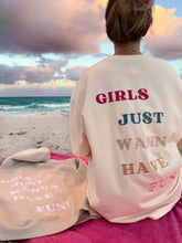 Load image into Gallery viewer, Girls Just Wanna Have Fun Embroidered Tee
