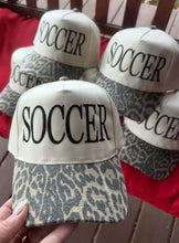 Load image into Gallery viewer, Soccer Cheetah Embroidered Hat
