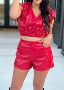 Red Leather Set