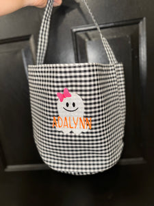 Custom Embroidered Candy Bucket