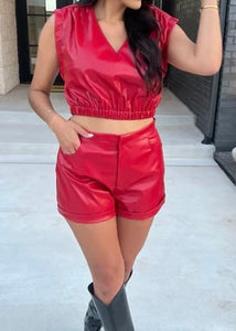 Red Leather Set
