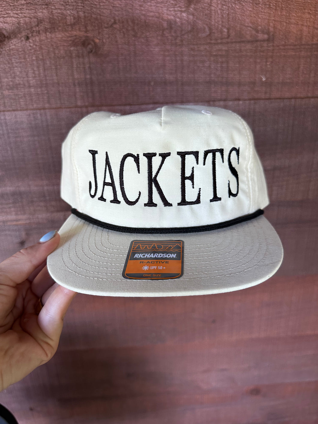 Jackets White Embroidered Hat