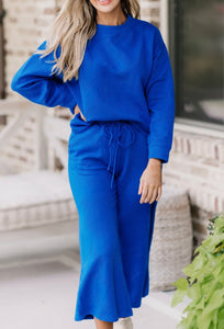 Kendall Textured Set- Royal Blue