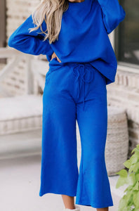 Kendall Textured Set- Royal Blue