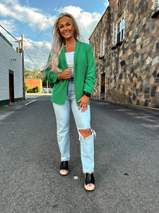 Allie Blazer- Emerald Green