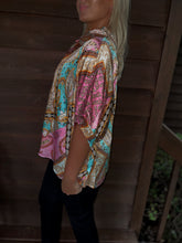 Load image into Gallery viewer, Ella Paisley Top-Olive Mix

