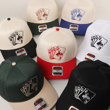Load image into Gallery viewer, Cowboy Card Embroidered Trucker Hat

