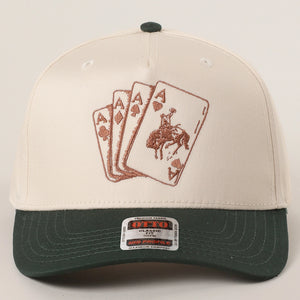 Cowboy Card Embroidered Trucker Hat