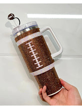 Load image into Gallery viewer, Crystal Football &quot;Blinged Out&quot; 40 oz. Tumbler PREORDER
