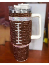 Load image into Gallery viewer, Crystal Football &quot;Blinged Out&quot; 40 oz. Tumbler PREORDER
