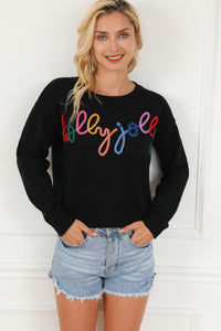 Multi Color Tensil Christmas Sweater