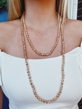 Load image into Gallery viewer, Emma Champagne Beaded Layering Necklace

