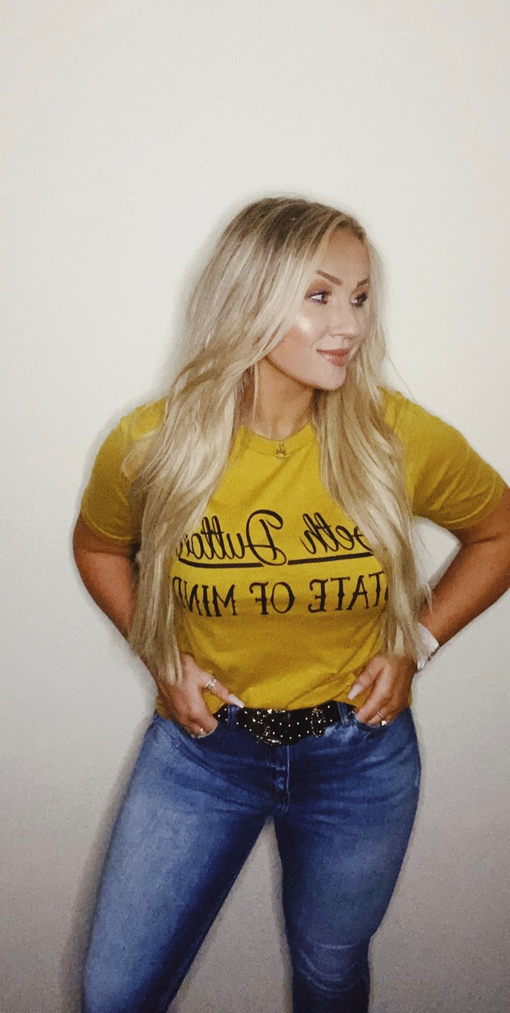 Beth Dutton State of Mind Mustard Yellow Tee
