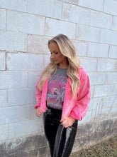 Load image into Gallery viewer, Elle Neon Pink Corded Shacket
