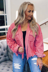 Tori Pink Corded Jacket
