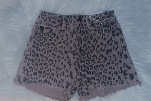 Kan Can Cheetah Girl Denim Shorts (Medium Cheetah)