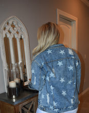 Load image into Gallery viewer, Emily Star Print Denim Jacket
