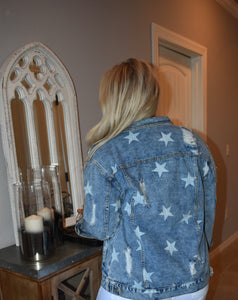 Emily Star Print Denim Jacket