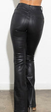 Load image into Gallery viewer, Cassie Leather Front Slit Bootcut Pants

