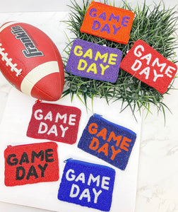 Game Day Beaded Zip Pouch