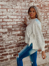 Load image into Gallery viewer, Wild One Leopard Sweater in White
