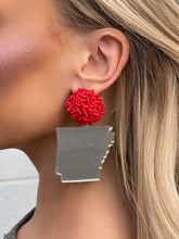 Load image into Gallery viewer, Mirror Arkansas Pride State Earring
